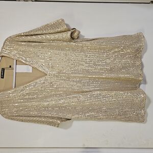 Sheilay Gold Sequin Top
